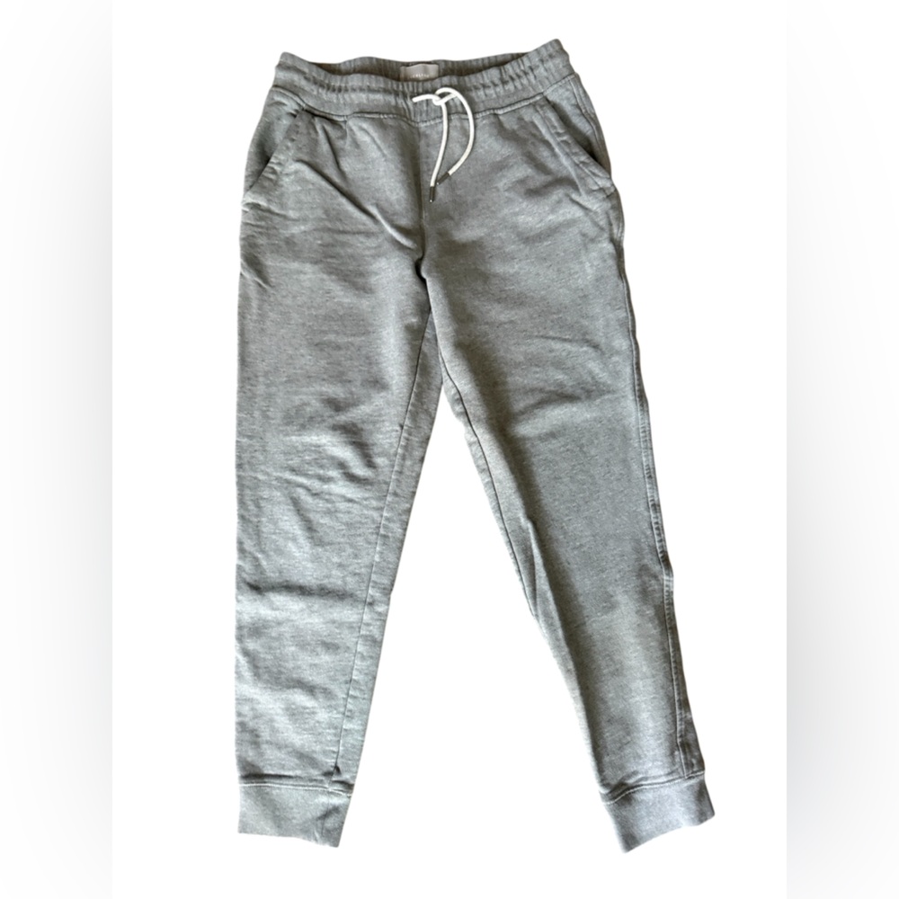 Everlane Organic Gray Women's Jogger Pants with Drawstring Waist